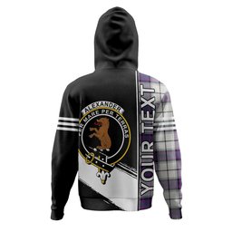 ScotsTee Shop Scottish Alexander of Menstry Dress Modern Clan Crest Tartan Hoodie Quarter Personalized