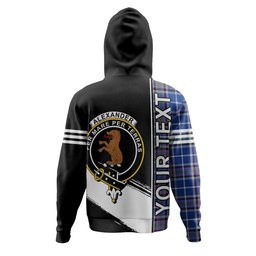 ScotsTee Shop Scottish Alexander of Menstry Ancient Clan Crest Tartan Hoodie Quarter Personalized