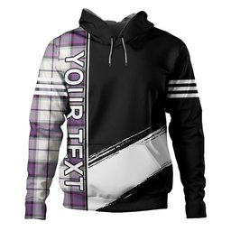 ScotsTee Shop Scottish Alexander of Menstry Dress Weathered Clan Crest Tartan Hoodie Quarter Personalized