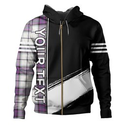 ScotsTee Shop Scottish Alexander of Menstry Dress Weathered Clan Crest Tartan Hoodie Quarter Personalized