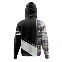 ScotsTee Shop Scottish Alexander of Menstry Dress Weathered Clan Crest Tartan Hoodie Quarter Personalized