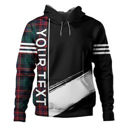 ScotsTee Shop Scottish Alexander Hunting Modern Clan Crest Tartan Hoodie Quarter Personalized
