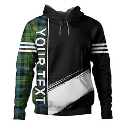ScotsTee Shop Scottish Baillie Ancient Clan Crest Tartan Hoodie Quarter Personalized