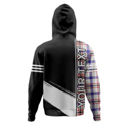 ScotsTee Shop Scottish Boswell Dress Modern Clan Crest Tartan Hoodie Quarter Personalized