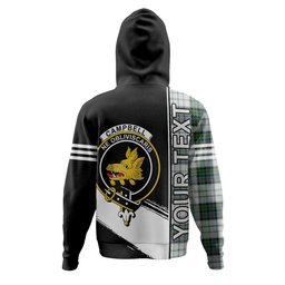 ScotsTee Shop Scottish Campbell of Cawdor Dress Ancient 2 Clan Crest Tartan Hoodie Quarter Personalized