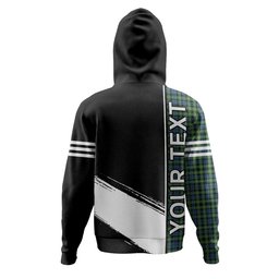 ScotsTee Shop Scottish Campbell of Argyll 1815 Ancient 2 Clan Crest Tartan Hoodie Quarter Personalized