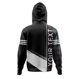 ScotsTee Shop Scottish Cameron of Erracht Modern 2 Clan Crest Tartan Hoodie Quarter Personalized