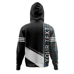 ScotsTee Shop Scottish Bisset Modern Clan Crest Tartan Hoodie Quarter Personalized