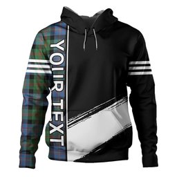 ScotsTee Shop Scottish Cameron of Erracht #3 Ancient 2 Clan Crest Tartan Hoodie Quarter Personalized