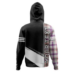 ScotsTee Shop Scottish Boswell Dress Weathered Clan Crest Tartan Hoodie Quarter Personalized