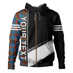 ScotsTee Shop Scottish Carnegie Ancient Clan Crest Tartan Hoodie Quarter Personalized