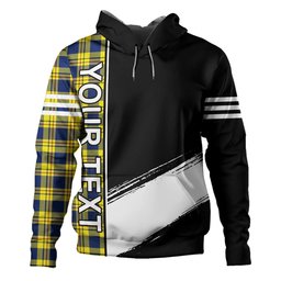 ScotsTee Shop Scottish Carlisle (Carlill) Modern Clan Crest Tartan Hoodie Quarter Personalized