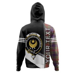 ScotsTee Shop Scottish Beattie Weathered Clan Crest Tartan Hoodie Quarter Personalized