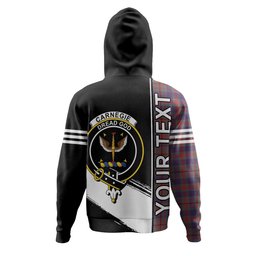 ScotsTee Shop Scottish Carnegie Weathered Clan Crest Tartan Hoodie Quarter Personalized