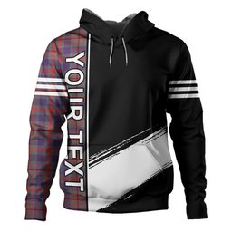 ScotsTee Shop Scottish Carnegie Weathered Clan Crest Tartan Hoodie Quarter Personalized