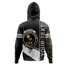 ScotsTee Shop Scottish Buchan Ancient Clan Crest Tartan Hoodie Quarter Personalized