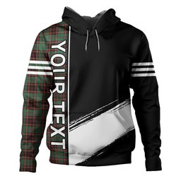 ScotsTee Shop Scottish Buchan Ancient Clan Crest Tartan Hoodie Quarter Personalized