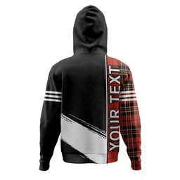 ScotsTee Shop Scottish Brodie Red Ancient Clan Crest Tartan Hoodie Quarter Personalized