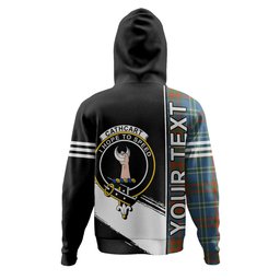 ScotsTee Shop Scottish Cathcart Ancient Clan Crest Tartan Hoodie Quarter Personalized