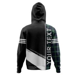 ScotsTee Shop Scottish Campbell of Loudon (Campbell Louden) Modern 2 Clan Crest Tartan Hoodie Quarter Personalized