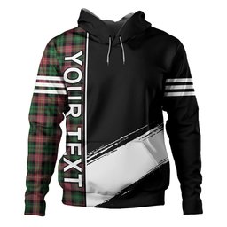 ScotsTee Shop Scottish Cairns of Finavon Ancient Clan Crest Tartan Hoodie Quarter Personalized