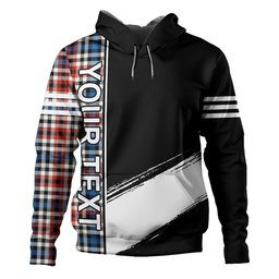 ScotsTee Shop Scottish Bell Border (Bell Southern Bell) Ancient Clan Crest Tartan Hoodie Quarter Personalized