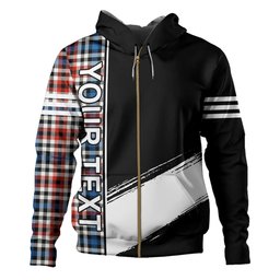 ScotsTee Shop Scottish Bell Border (Bell Southern Bell) Ancient Clan Crest Tartan Hoodie Quarter Personalized