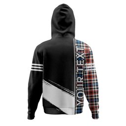 ScotsTee Shop Scottish Bell Border (Bell Southern Bell) Ancient Clan Crest Tartan Hoodie Quarter Personalized