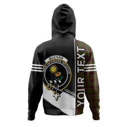 ScotsTee Shop Scottish Buchan Modern Clan Crest Tartan Hoodie Quarter Personalized