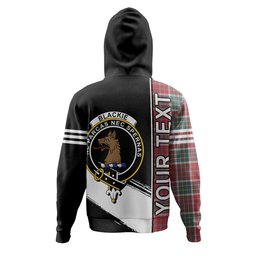 ScotsTee Shop Scottish Blackie Weathered Clan Crest Tartan Hoodie Quarter Personalized