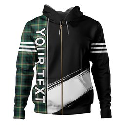 ScotsTee Shop Scottish Campbell Marquis of Lorne Modern 2 Clan Crest Tartan Hoodie Quarter Personalized