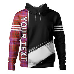 ScotsTee Shop Scottish Cameron of Locheil Ancient 2 Clan Crest Tartan Hoodie Quarter Personalized