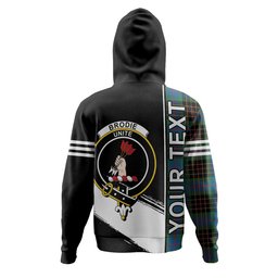 ScotsTee Shop Scottish Brodie Hunting Ancient Clan Crest Tartan Hoodie Quarter Personalized