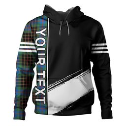 ScotsTee Shop Scottish Brodie Hunting Ancient Clan Crest Tartan Hoodie Quarter Personalized
