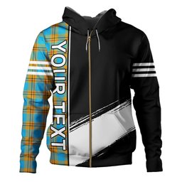 ScotsTee Shop Scottish Carlisle (Carlill) Ancient Clan Crest Tartan Hoodie Quarter Personalized