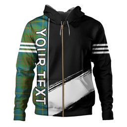 ScotsTee Shop Scottish Cameron of Lochiel Hunting Ancient 2 Clan Crest Tartan Hoodie Quarter Personalized