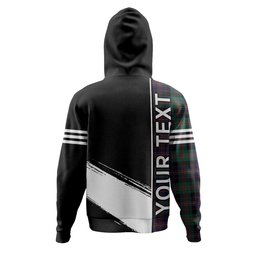 ScotsTee Shop Scottish Cameron of Erracht #3 Modern 2 Clan Crest Tartan Hoodie Quarter Personalized