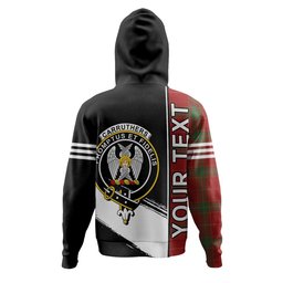 ScotsTee Shop Scottish Carruthers Modern Clan Crest Tartan Hoodie Quarter Personalized