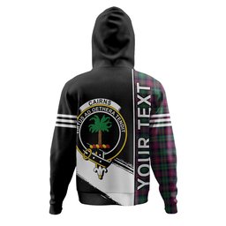 ScotsTee Shop Scottish Cairns of Finavon Modern Clan Crest Tartan Hoodie Quarter Personalized