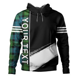 ScotsTee Shop Scottish Blair Ancient Clan Crest Tartan Hoodie Quarter Personalized