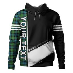 ScotsTee Shop Scottish Campbell Ancient 2 Clan Crest Tartan Hoodie Quarter Personalized