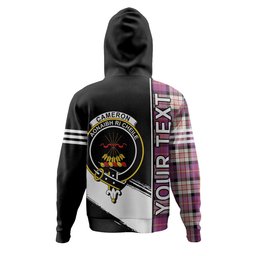 ScotsTee Shop Scottish Cameron of Erracht Dress #2 Ancient 2 Clan Crest Tartan Hoodie Quarter Personalized