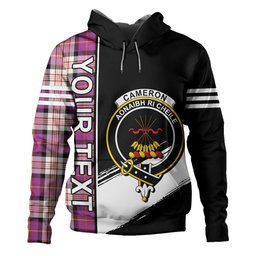 ScotsTee Shop Scottish Cameron of Erracht Dress #2 Ancient 2 Clan Crest Tartan Hoodie Quarter Personalized