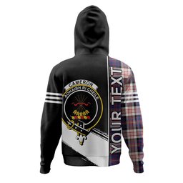 ScotsTee Shop Scottish Cameron of Erracht Dress #2 Modern 2 Clan Crest Tartan Hoodie Quarter Personalized