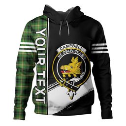 ScotsTee Shop Scottish Campbell Marquis of Lorne Ancient 2 Clan Crest Tartan Hoodie Quarter Personalized