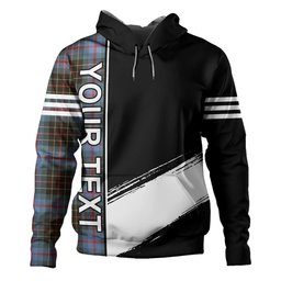 ScotsTee Shop Scottish Brodie Hunting Weathered Clan Crest Tartan Hoodie Quarter Personalized