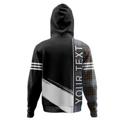 ScotsTee Shop Scottish Brodie Hunting Weathered Clan Crest Tartan Hoodie Quarter Personalized