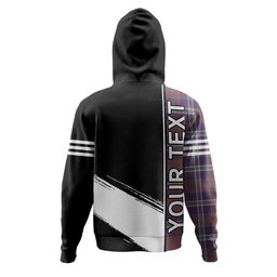 ScotsTee Shop Scottish Cathcart Weathered Clan Crest Tartan Hoodie Quarter Personalized