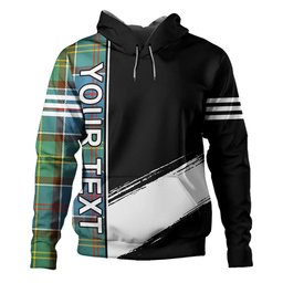 ScotsTee Shop Scottish Colville District Clan Crest Tartan Hoodie Quarter Personalized