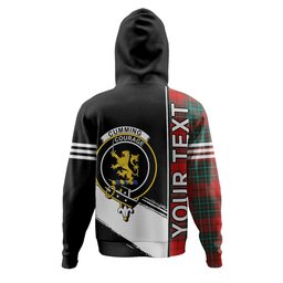 ScotsTee Shop Scottish Cumming Modern Clan Crest Tartan Hoodie Quarter Personalized